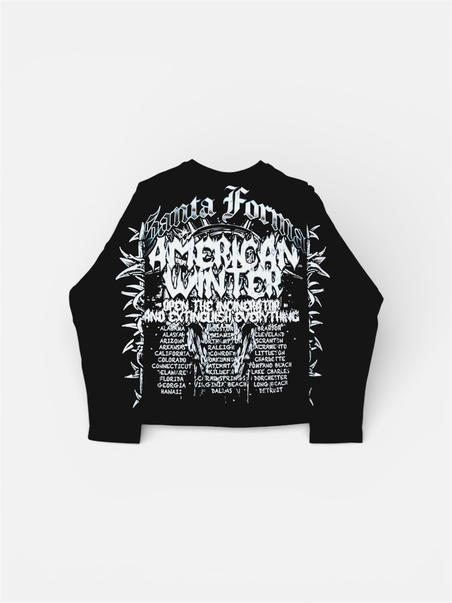SKULL BLACK LONGSLEEVE