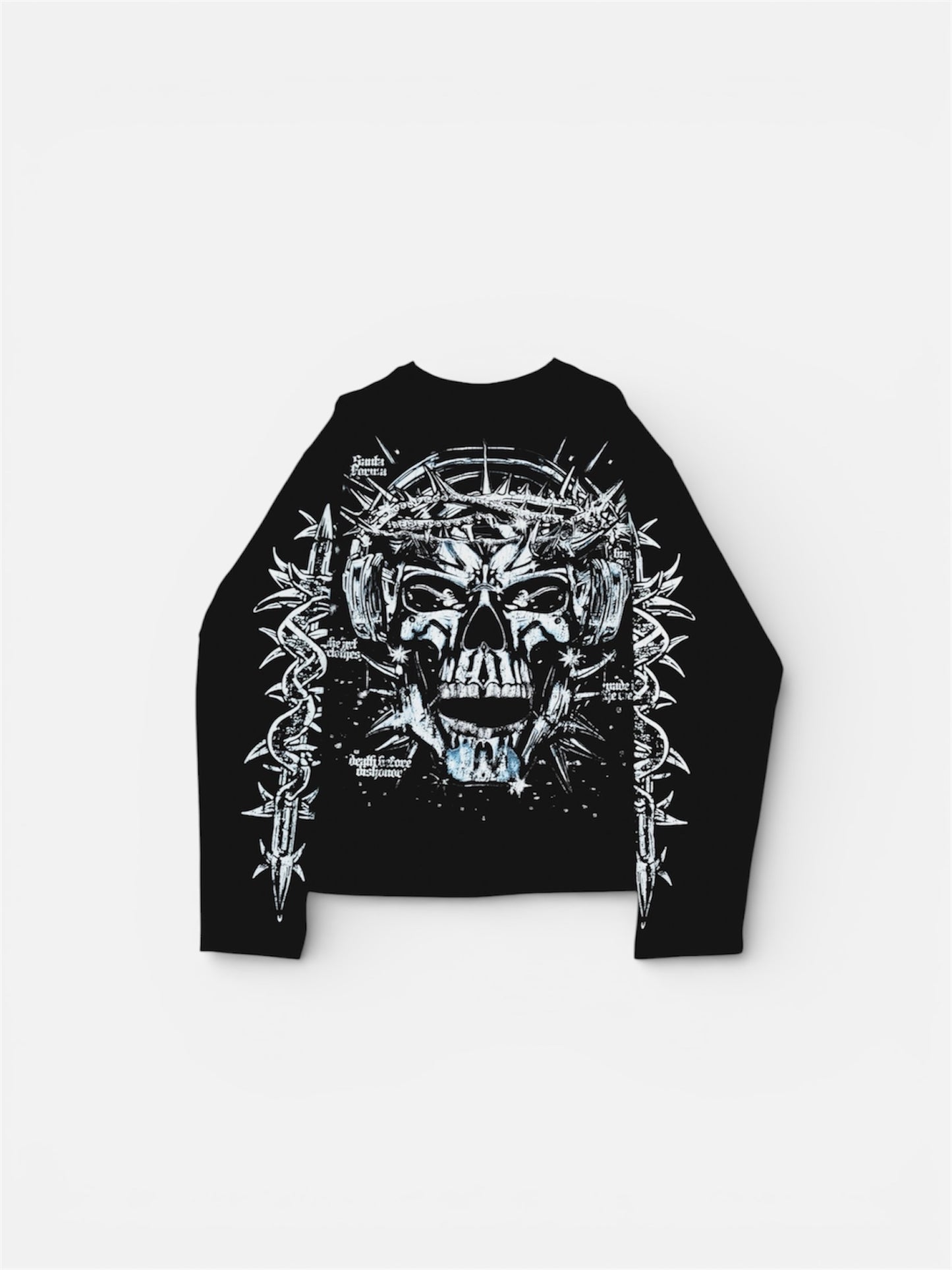 SKULL BLACK LONGSLEEVE