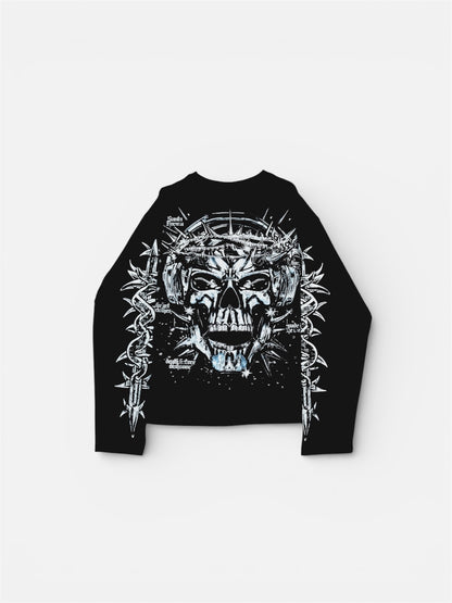SKULL BLACK LONGSLEEVE