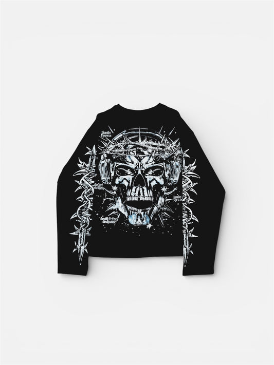 SKULL BLACK LONGSLEEVE