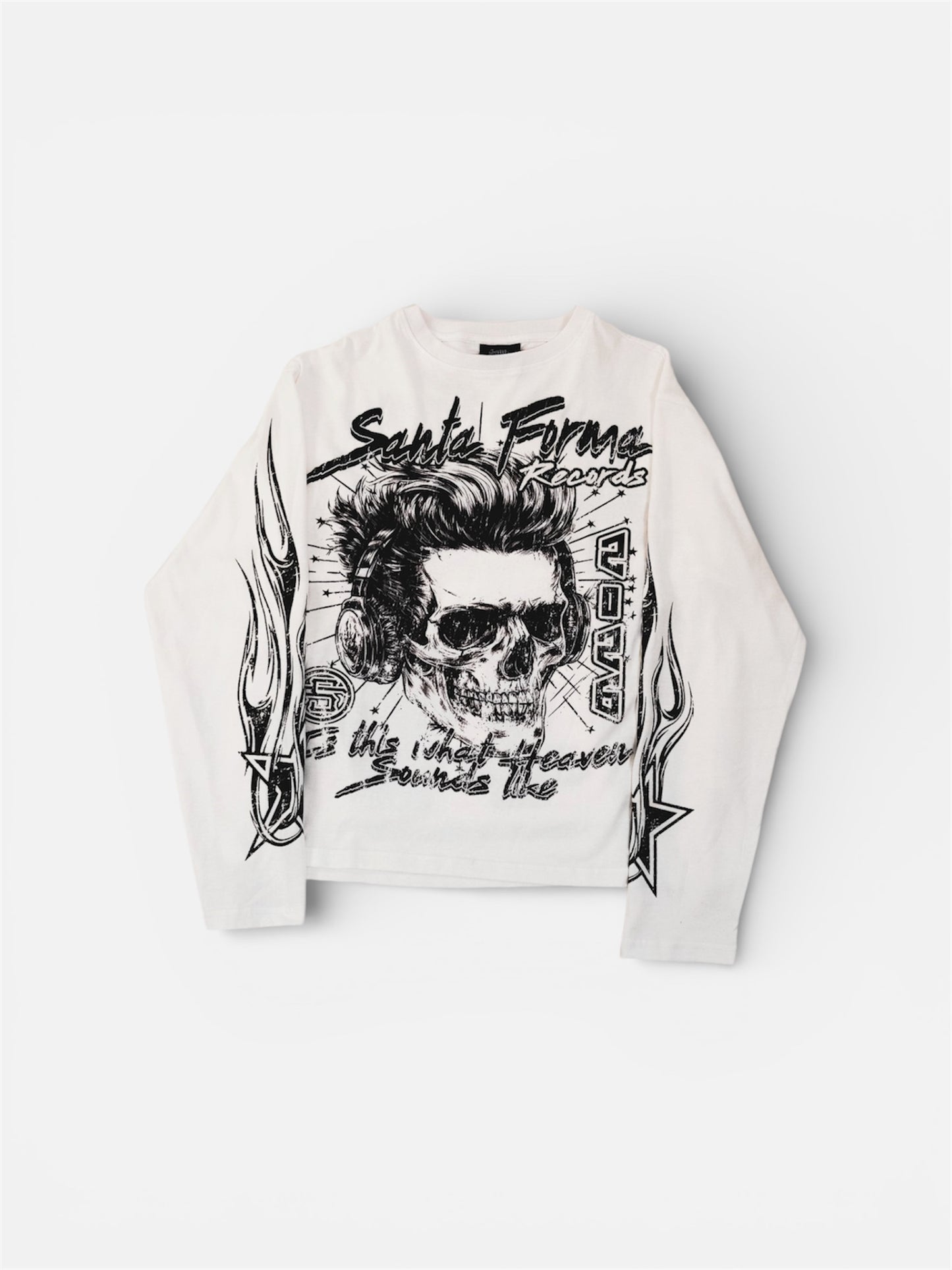 SKULL WHITE LONGSLEEVE