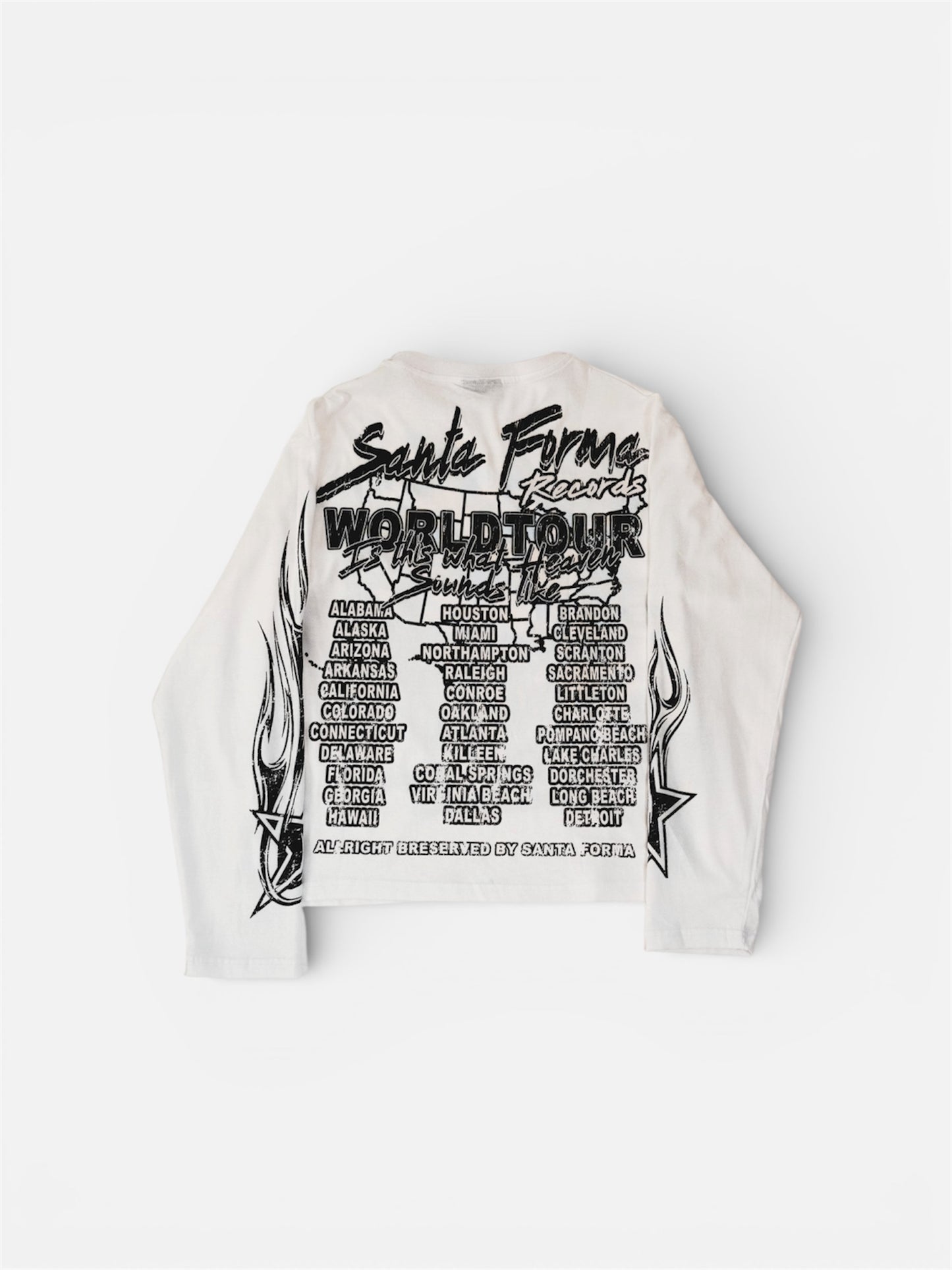 SKULL WHITE LONGSLEEVE