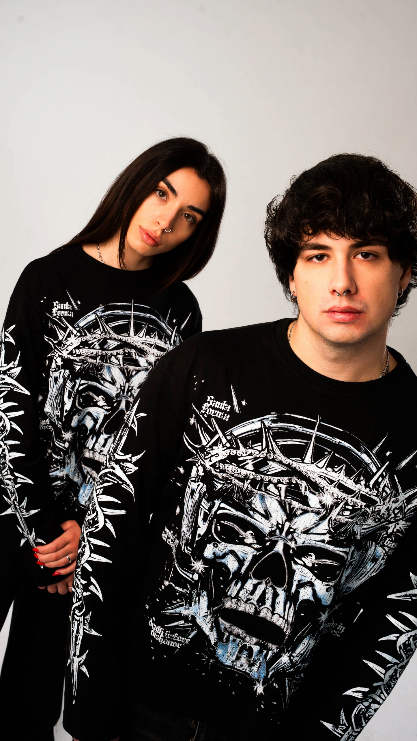 SKULL BLACK LONGSLEEVE