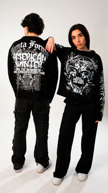 SKULL BLACK LONGSLEEVE